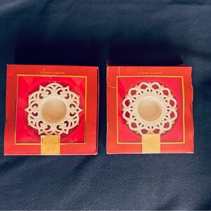Lenox Snow Lights Candle Holders